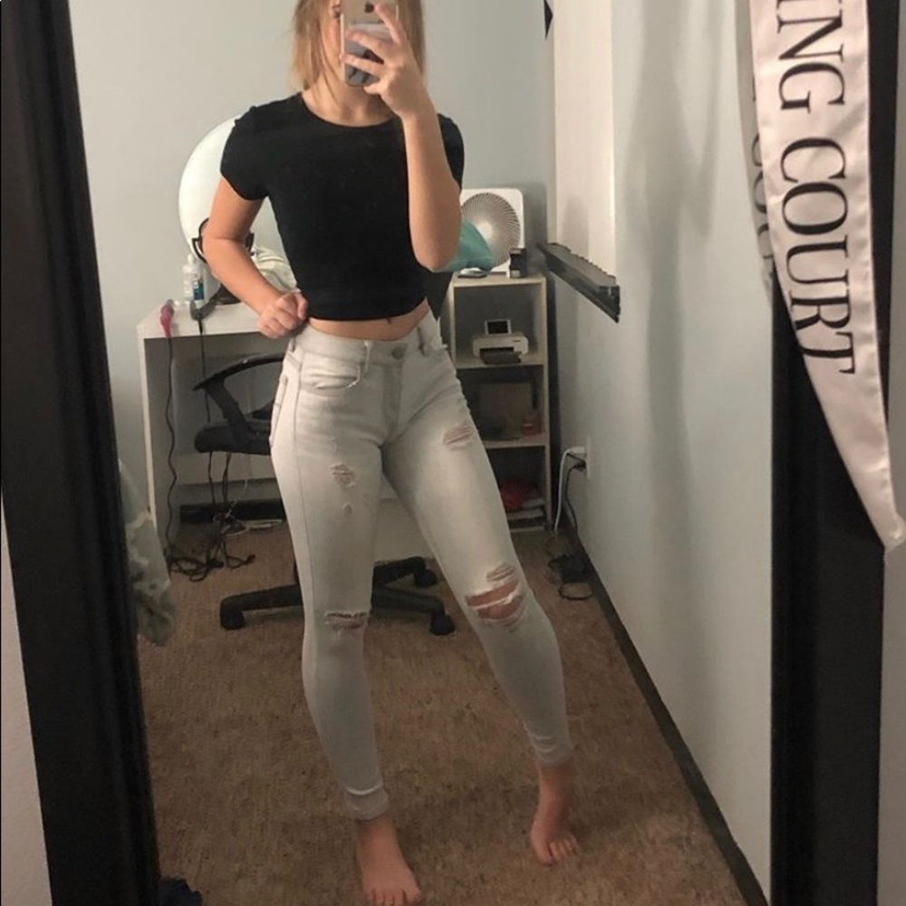 american eagle super stretch jeggings